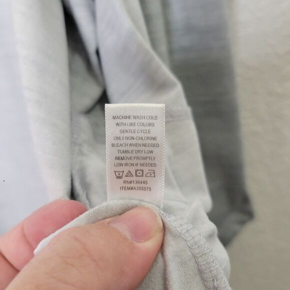 Muk Luks Women's Plus Size P4X Light Gray Open Front Drape Cardigan Sweater - Picture 4 of 9